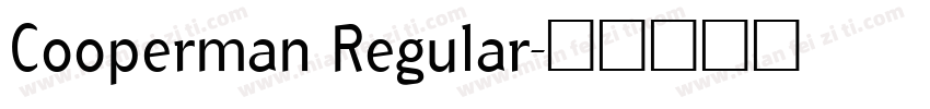 Cooperman Regular字体转换